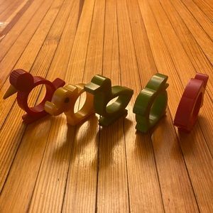 Vintage Bakelite napkin rings